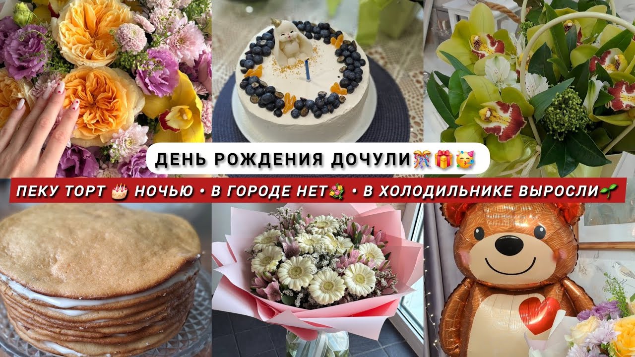 Пеку торт 🎂 дочке / День рождения🎁 / В городе нет цветов / Многолетники взошли