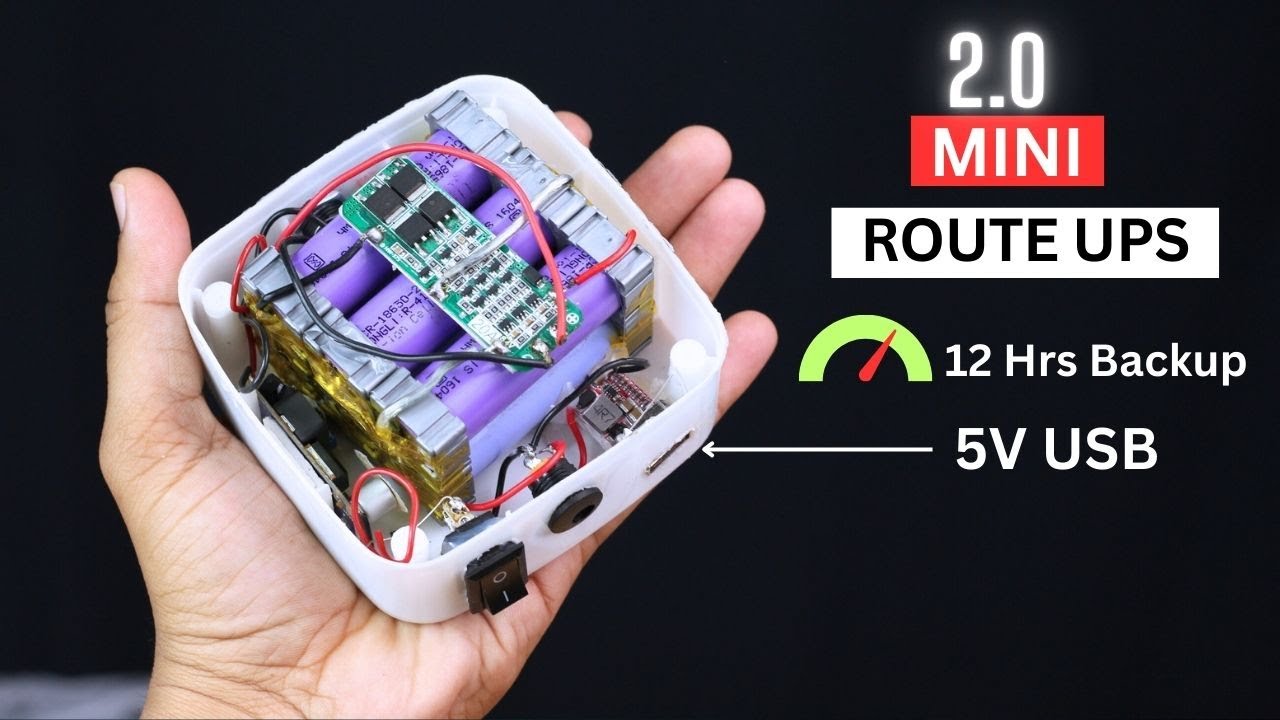 how to make mini ups for wifi router old laptop battery