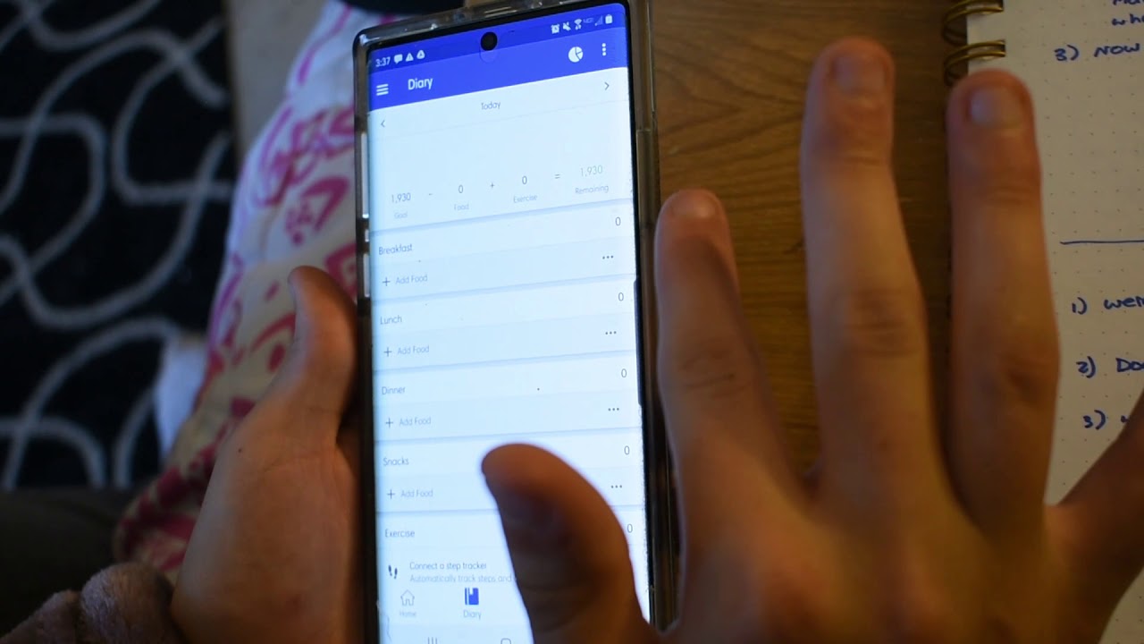 Elizabeth MyFitnessPal Contextual Inquiry