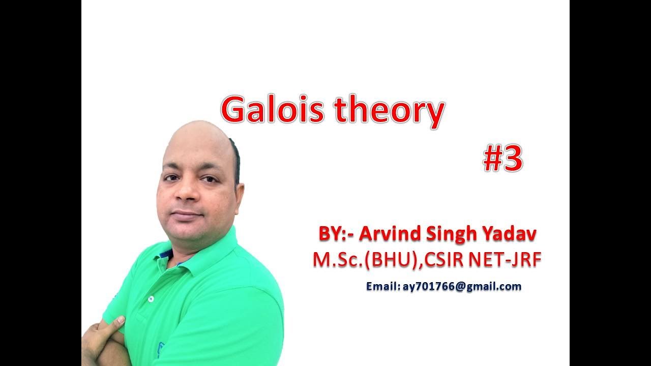 Galois theory lecture -3, the GROUP G(E/F), example-2