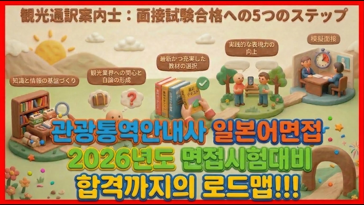 [2026년도 관광통역안내사 일본어면접시험 대비] 합격까지의 로드맵!!!