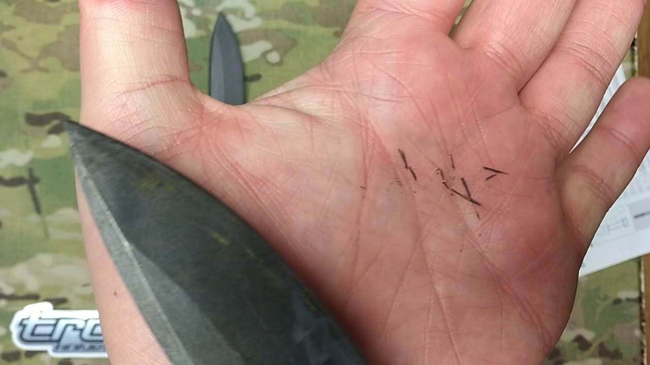 TRC knives DLC coating demonstration
