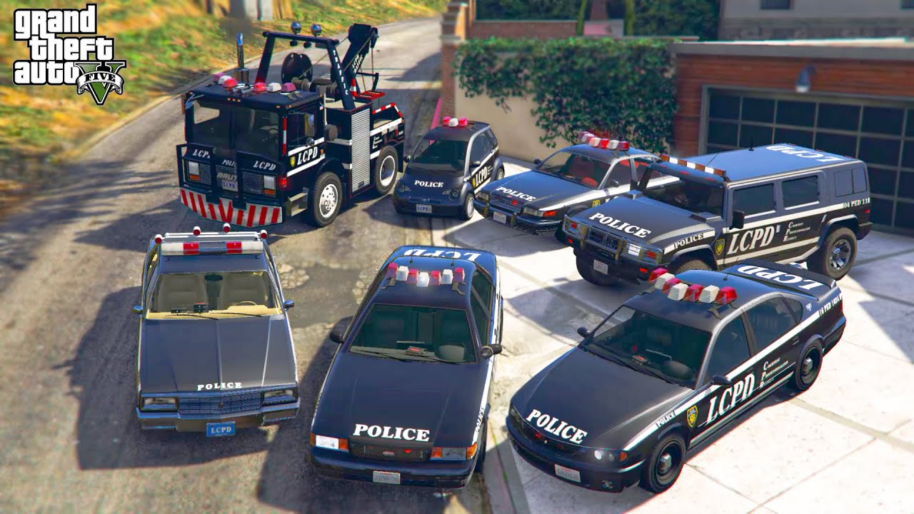 GTA V - Franklin Steal LIBERTY CITY TRAFFIC Police Vehicles in GTA V! | (GTA V roleplay)