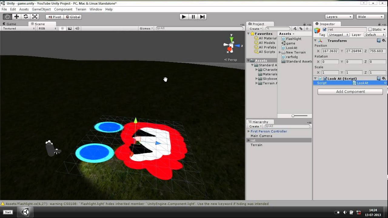 How to make a gameObject look at something - Unity 3D #4