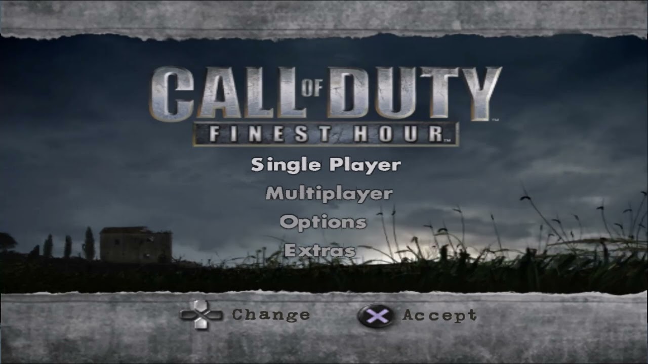 Call Of Duty Finest Hour Menu HD (PS2)
