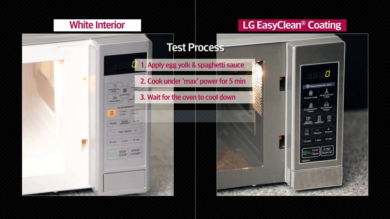 LG CMO Microwave - Easyclean demonstration