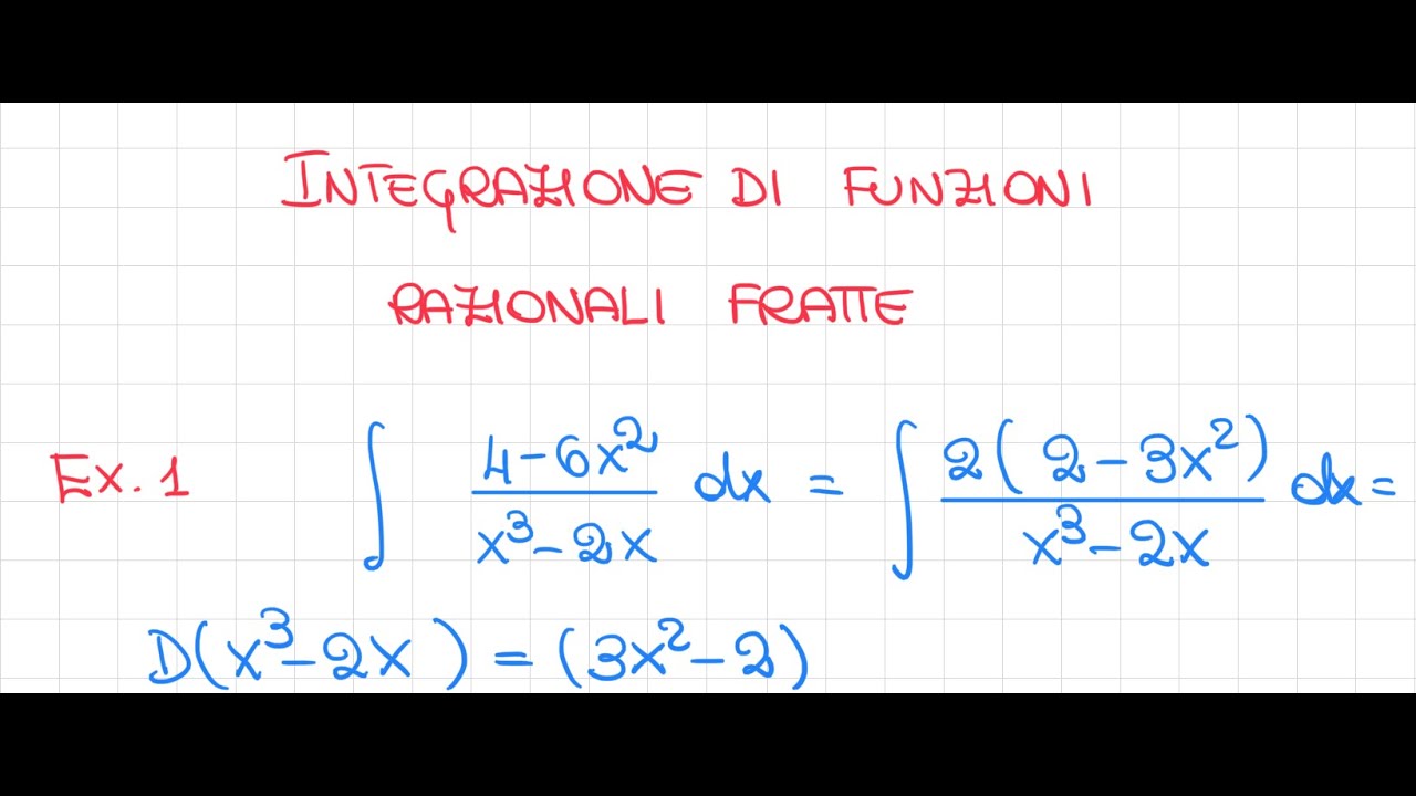 Integrazione di funzioni razionali fratte