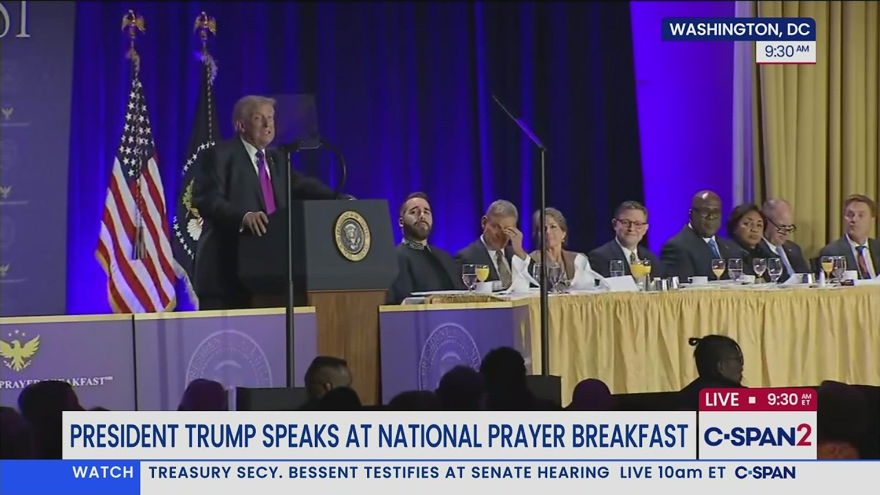 President Trump & Others at National Prayer Breakfast