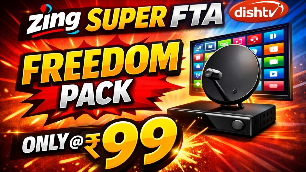 Zing Super FTA New Update Today!Freedom Pack Rs. 99 Explained !