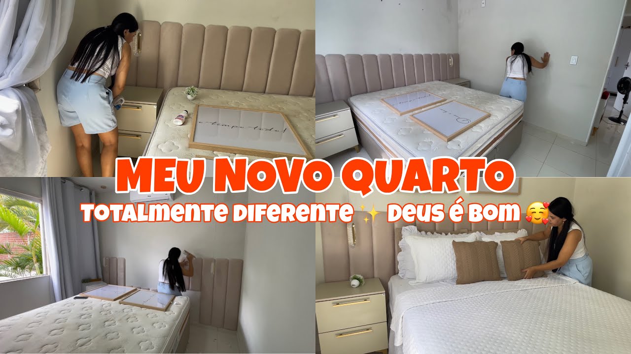 O QUARTO MAIS LINDO QUE VC VAI VER HOJE🥰 MUDOU TOTALMENTE/ TRANSFORMEI MEU QUARTO COM A SHOPEE/lindo