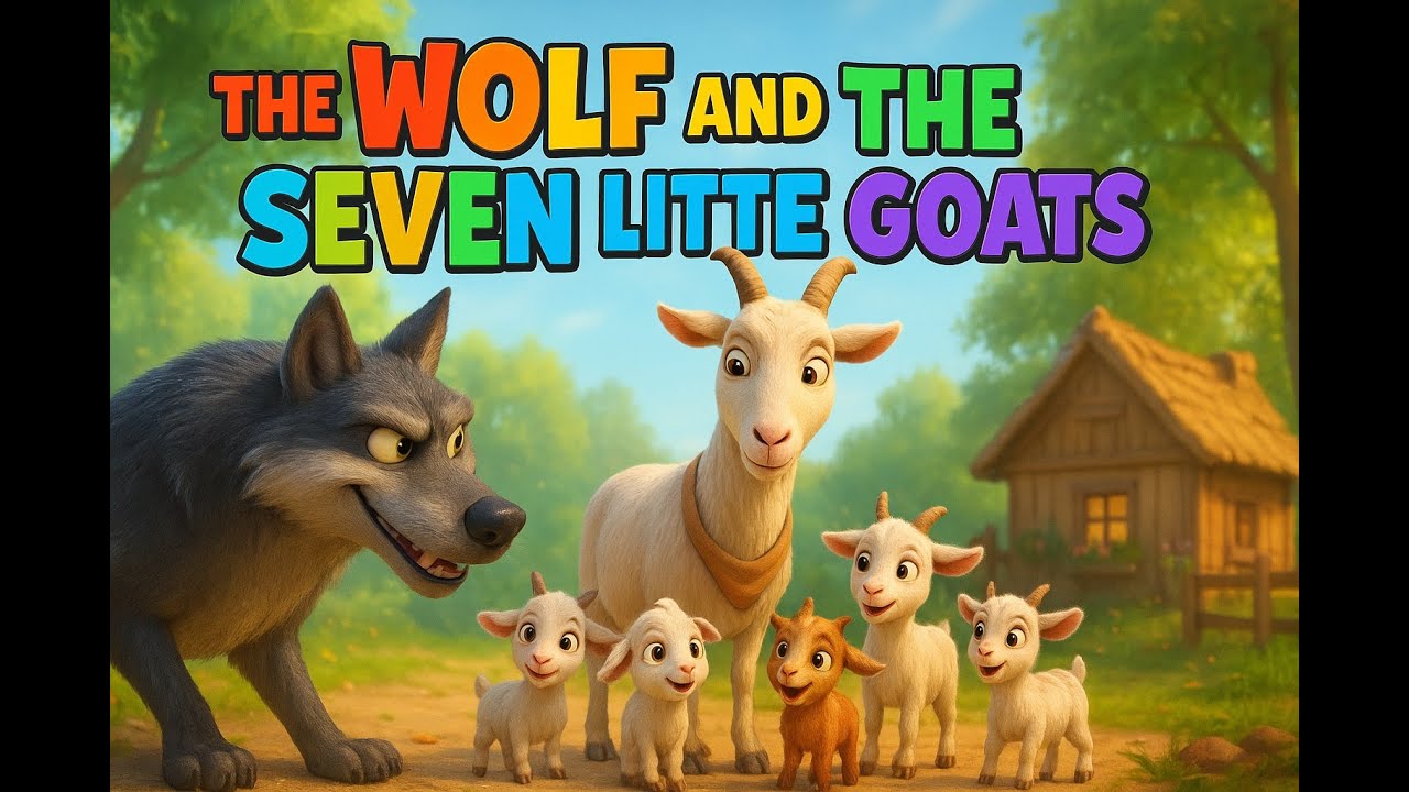 Wolf and the Seven Little Goats | Bedtime stories for kids | Fairy tales with Moral lessons