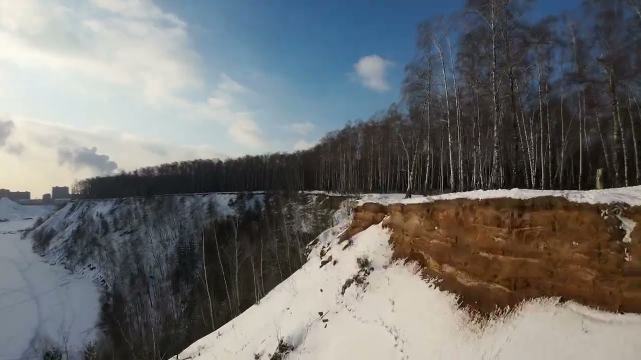 Полёт над Красивым Заснеженным Каньоном. Часть 2. #dji #djiavata #drone 🚀🗻🥶🔥🥰👑