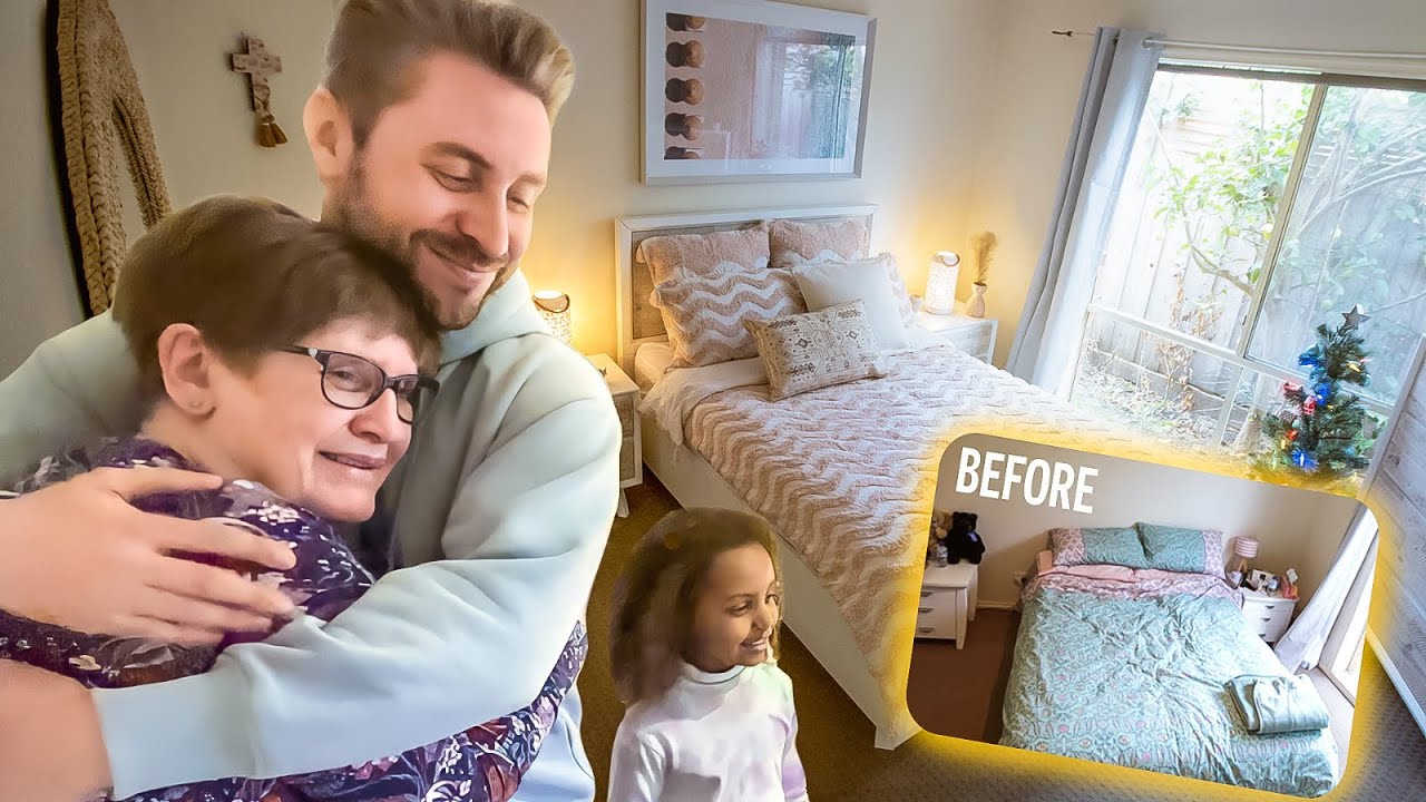 Emotional Surprise Bedroom Makeover For Grandma