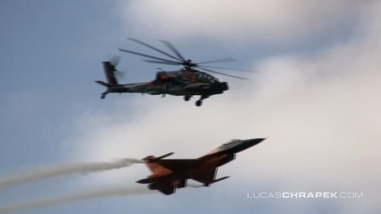 F16 Demo Team - AH-64 Apache - Radom Air Show 2013 - Saturday Display
