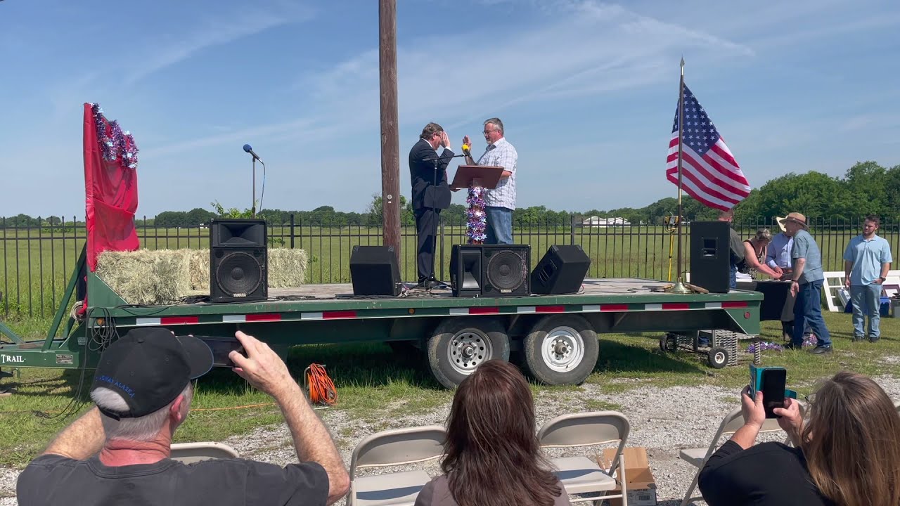 First Government of Poetry, TX is Sworn In