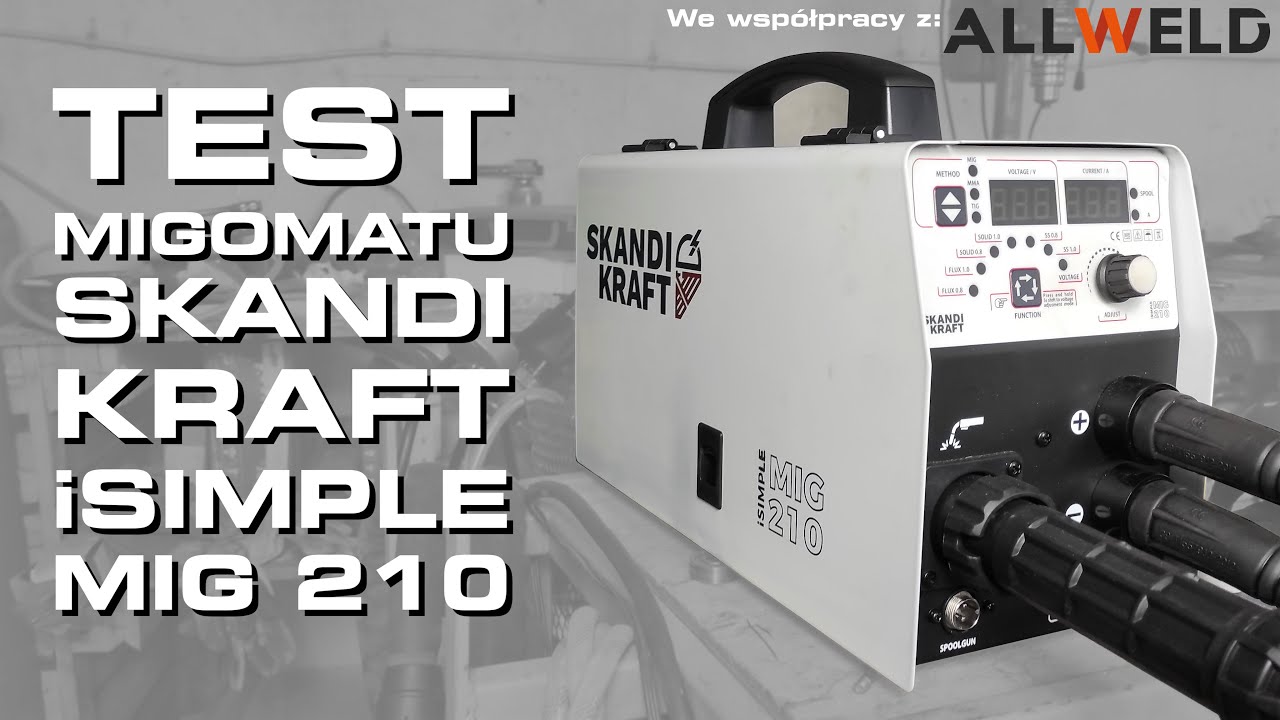TEST spawarki Skandi Kraft iSimple MIG 210 - Prosty w obsłudze migomat do domowego warsztatu!👨‍🏭