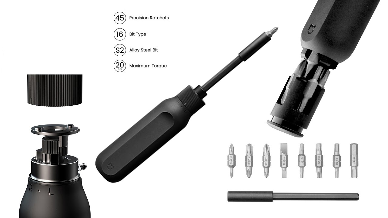 XIAOMI MIJIA 16 In 1 Ratchet Screwdriver Magazine Design WORKS GREAT!!!