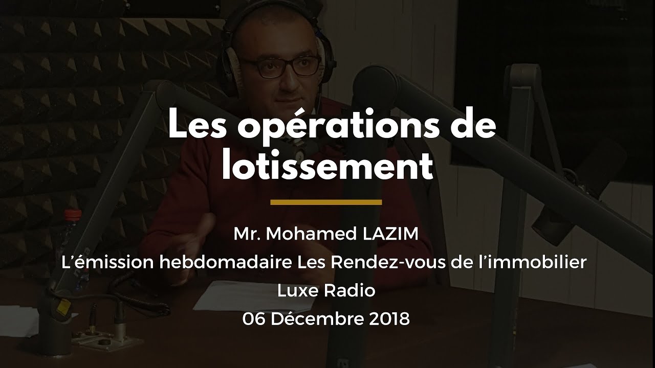 “Les Rendez-vous de l’immobilier” Sujet: 