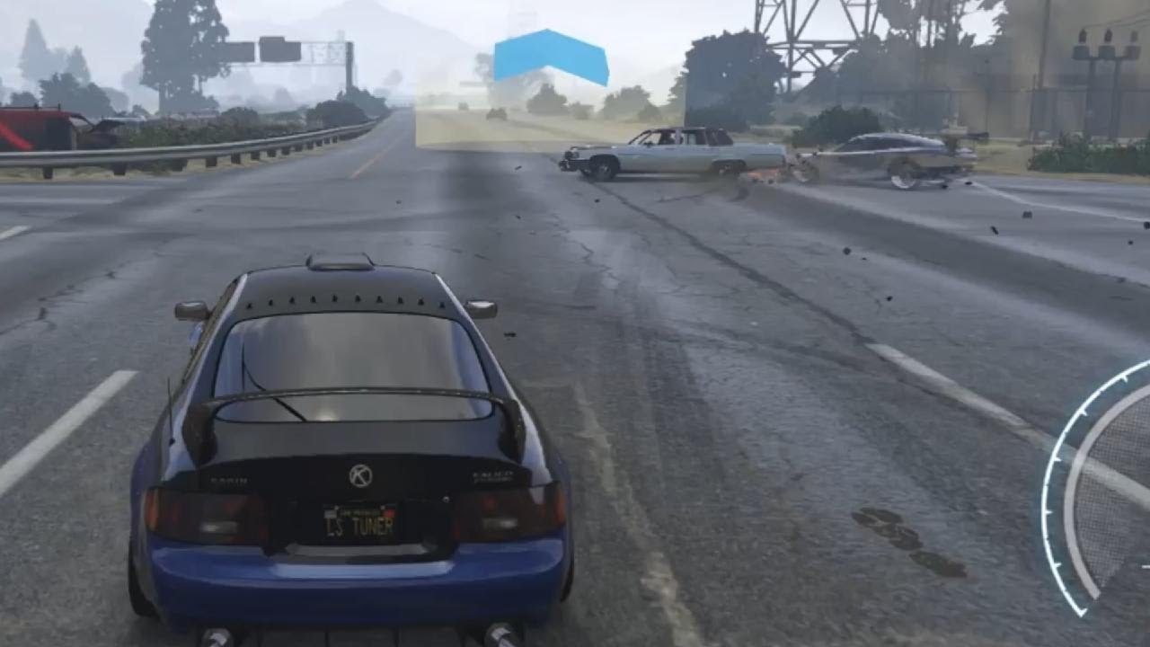 GTA Drag Race - I noticed when you are in the lead, the NPCs aim to take you out! 😂
