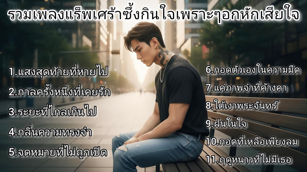รวมเพลงแร็พเพราะๆเศร้าซึ้งกินใจอกหักเสียใจ