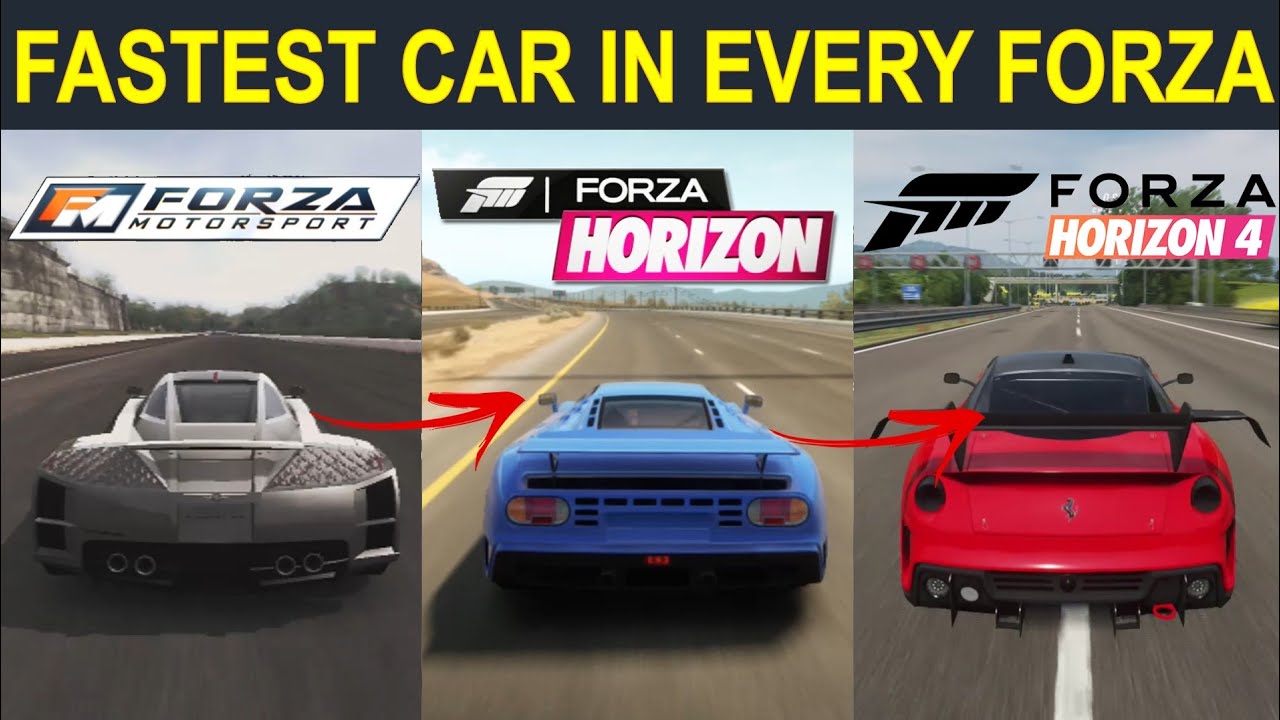 FASTEST Car In EVERY Forza Game (Horizon & Motorsport) l Forza Horizon 1-4, Forza Motorsport 1-7