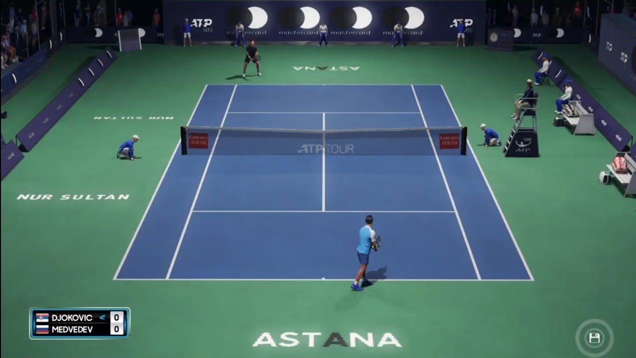 Novak Djokovic vs Daniil Medvedev | Astana Open 2022 | AO Tennis 2 (PS4) Gameplay