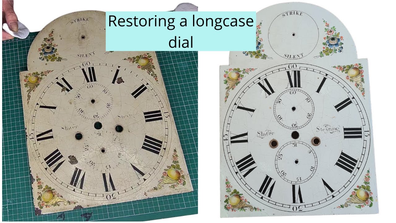 Restoring a longcase / tallcase dial