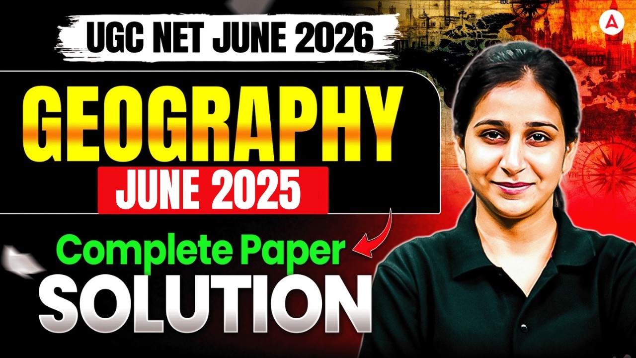 UGC NET Geography | UGC NET Geography Dec 2025 Paper Solution | UGC NET Geography PYQ By Preeti Mam