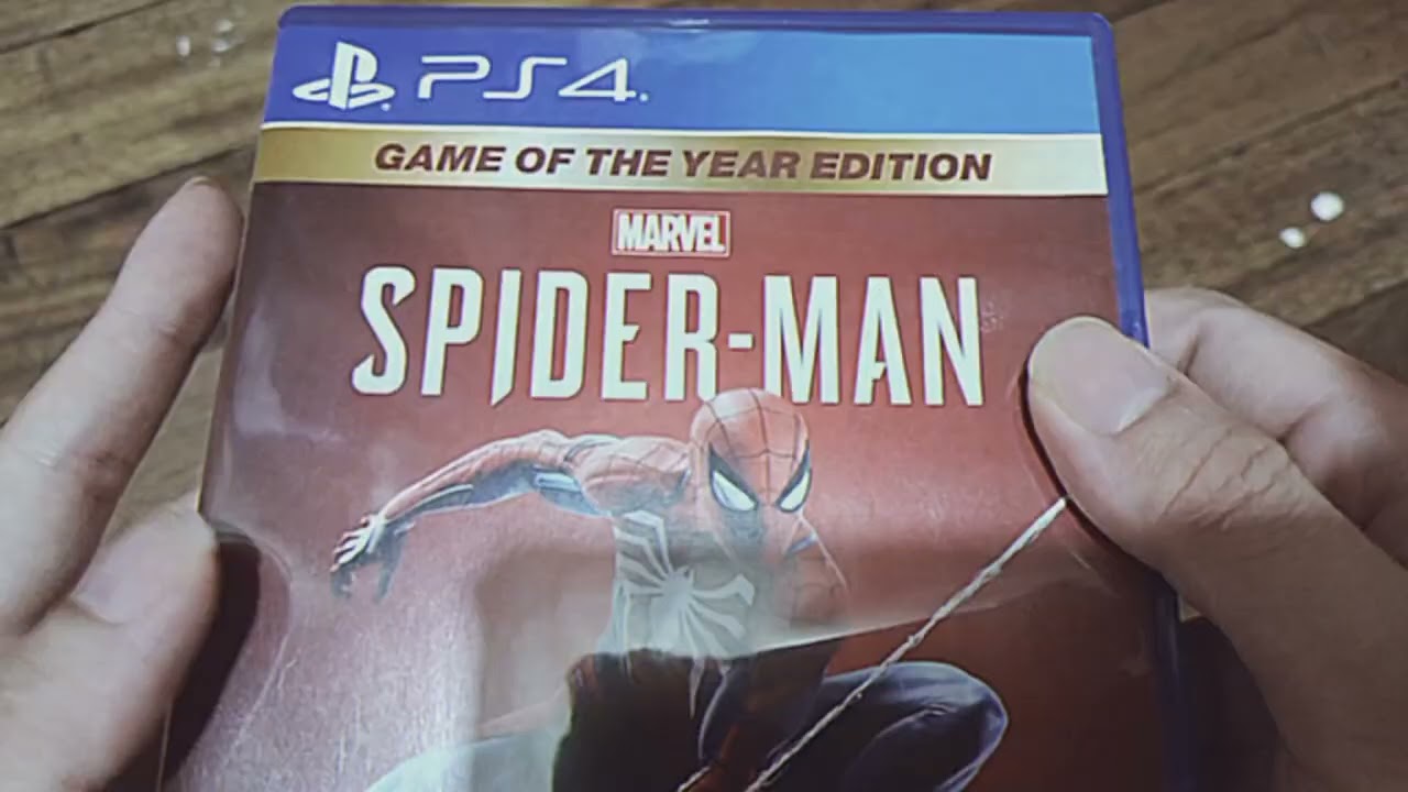 Spider-Man : Game of The Year Edition PS4 Game Unboxing 