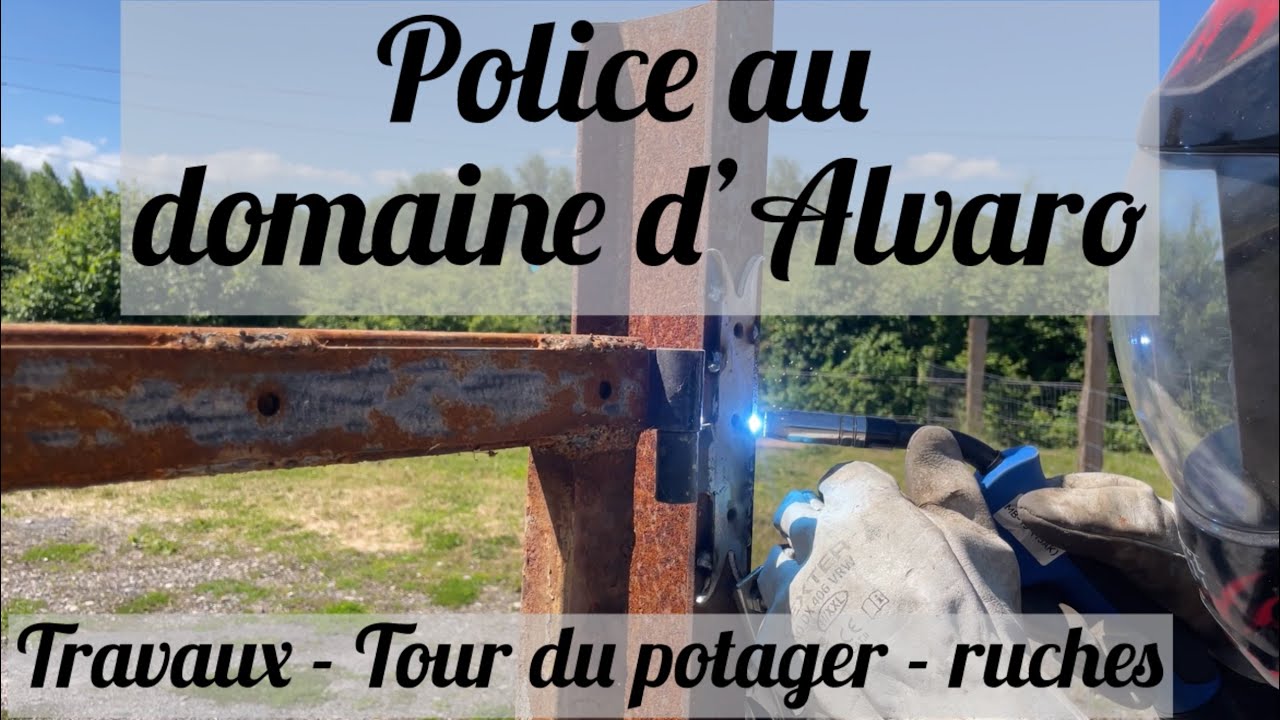 Police au domaine d’Alvaro : Travaux, Tour du potager, ruches
