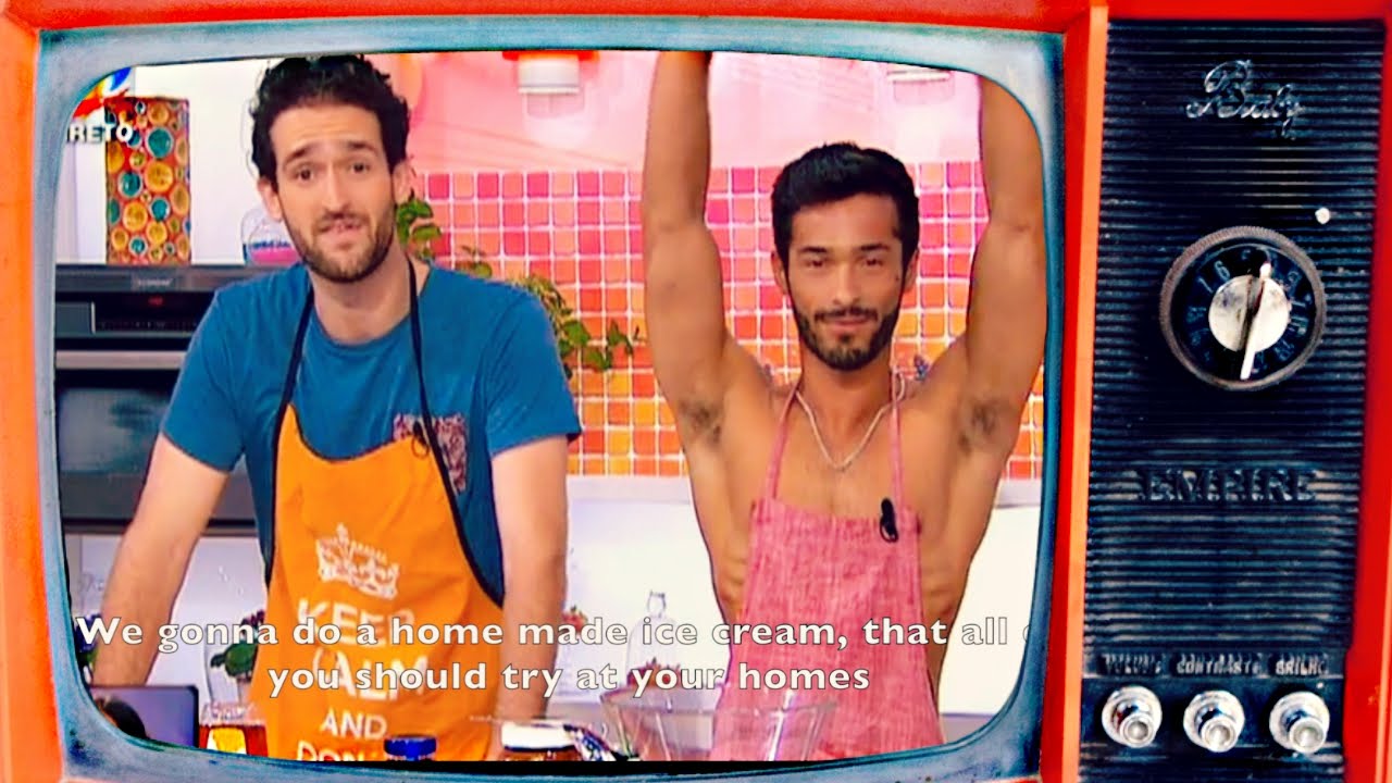 Sexy Funny Kitchen on national television . Lorenzo and Pedro on TVI