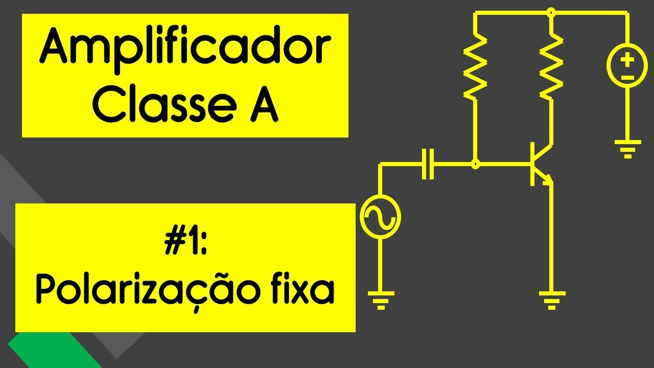 Amplificadores Classe A, Exemplo 1: Polarização Fixa (aula 2)