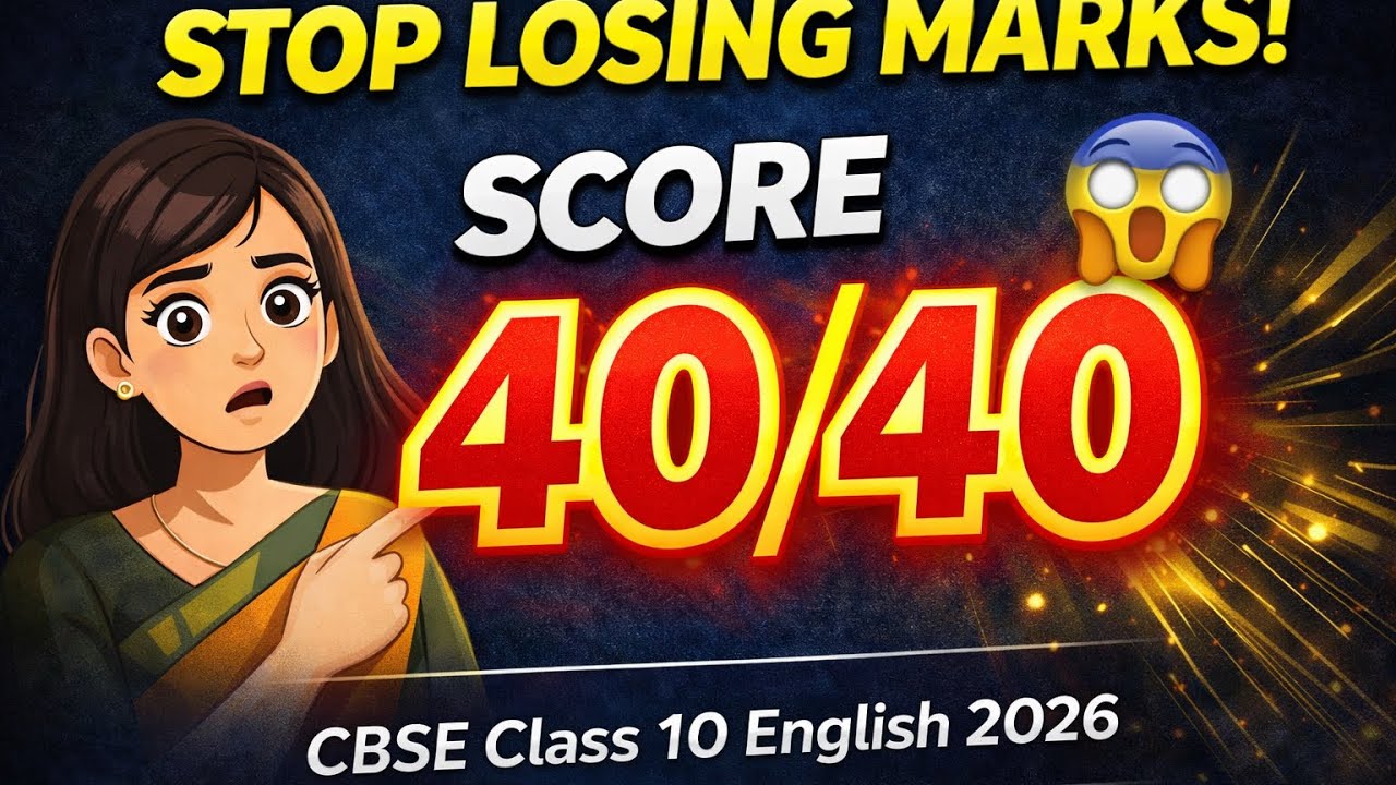 CBSE Class 10 English 2026 | Decoding Question Words | Score Full 40/40 in Literature | Board Exam 