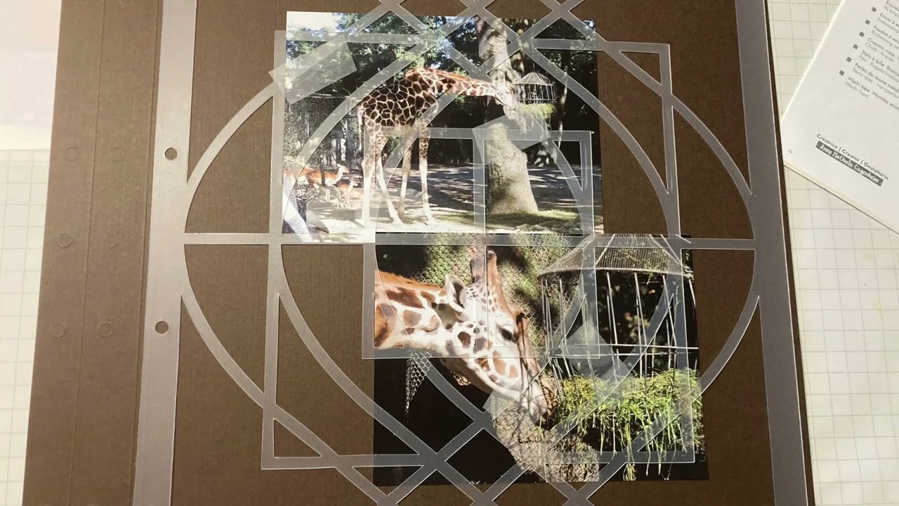 Srapbooking mit Schablone Madagaskar
