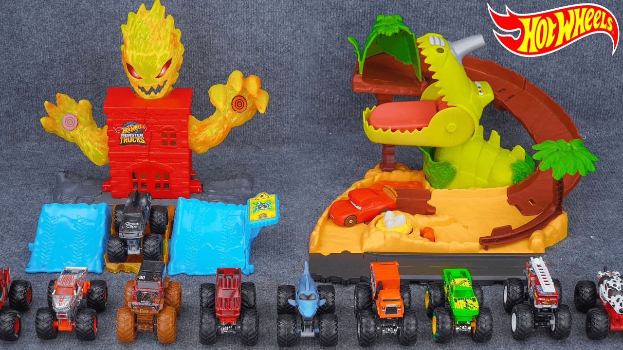 Hot Wheels Unboxing & Review ASMR | Dinos Dragon Destruction Playset