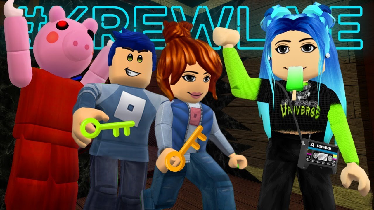 Roblox Piggy but with 100 PLAYERS! We play the craziest games!