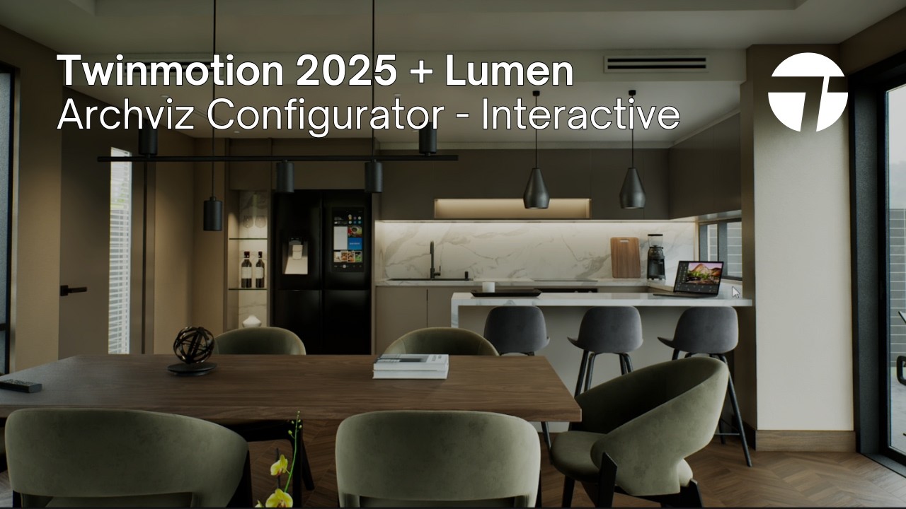 Twinmotion 2025 Interior Design Configurator - Real Time Rendering - Lumen