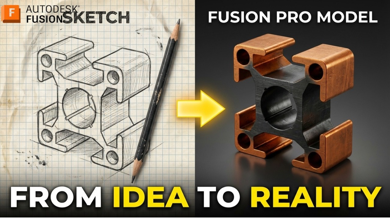 Fusion 360 From Zero | Expert Tutorial Step-by-Step