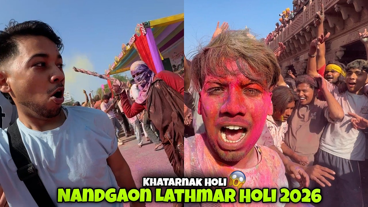 Nandgaon Lathamar Holi 2026 | Esi Holi kbhi Nhi Kheli | World famous Holi | Holi Vlogs 2026