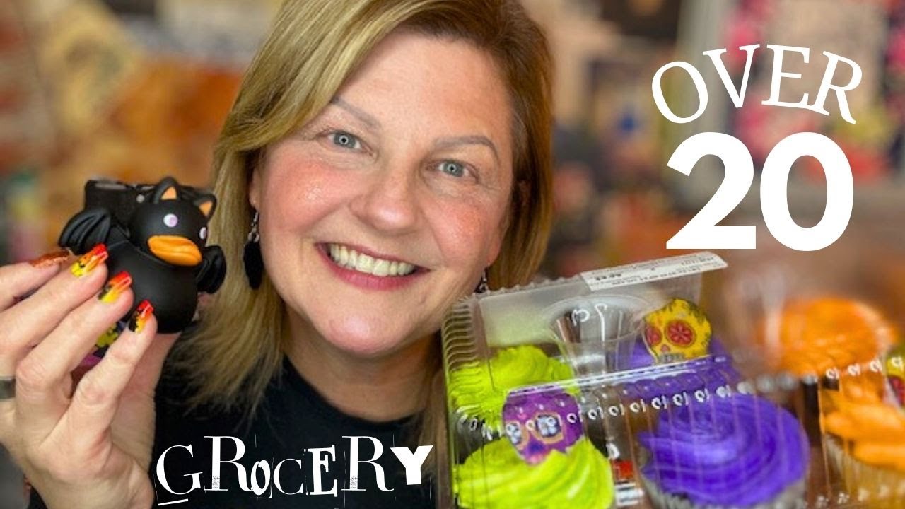 ASMR | Grocery Haul & Halloween Triggers | Over 20 Tingly Items | Halloween Nails & Tingly Tapping 🎃