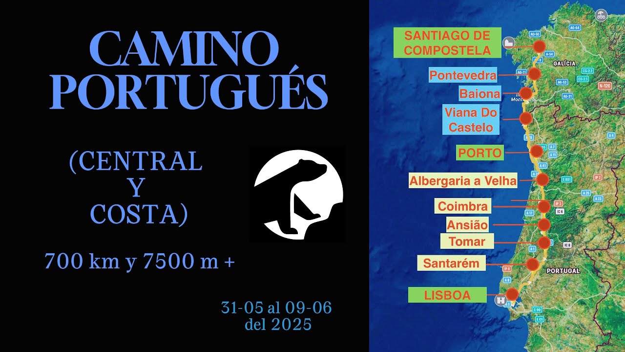 CAMINO PORTUGUÉS EN BICICLETA (Central y Costa)