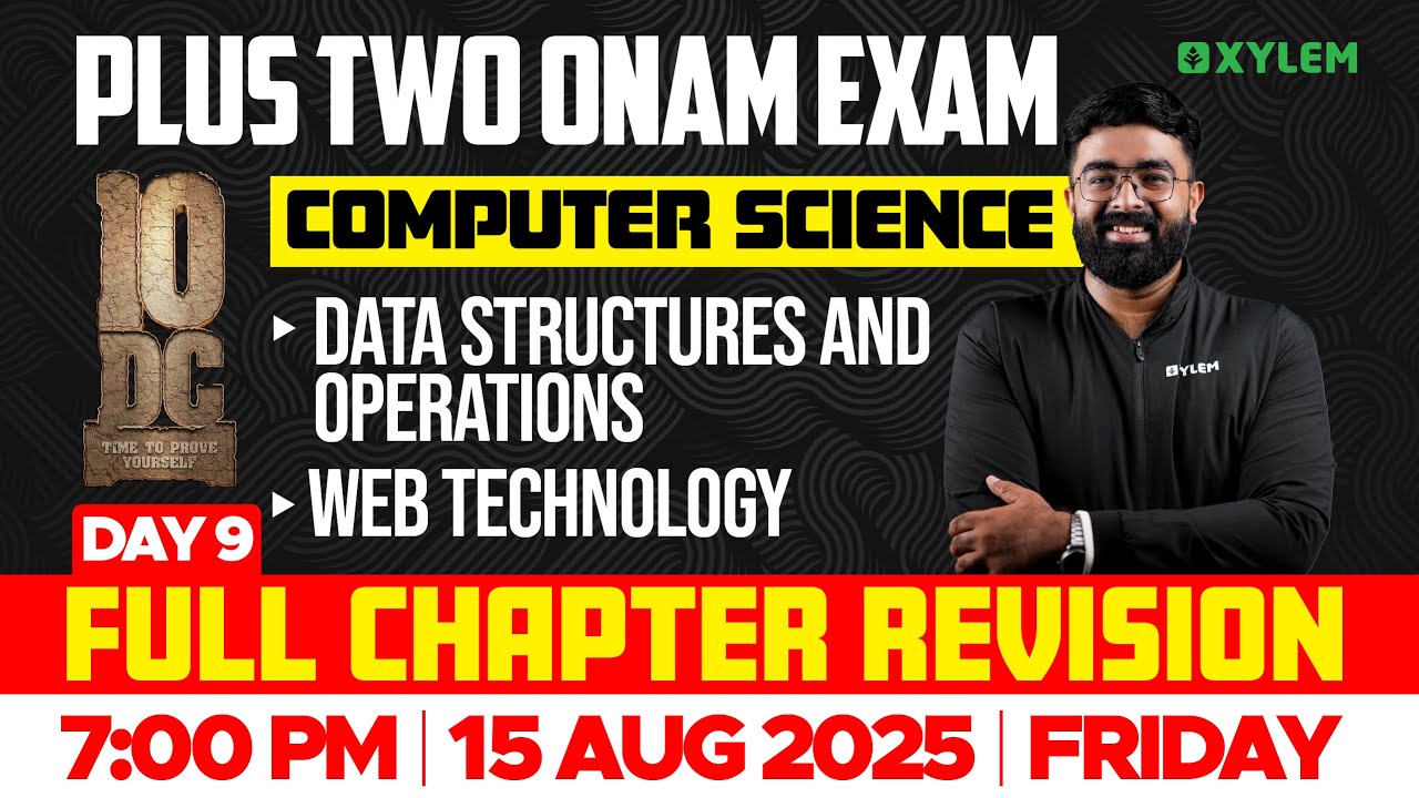 Plus Two Computer Science | Data Structures And Operations , Web Technology - Full Chapter Revision