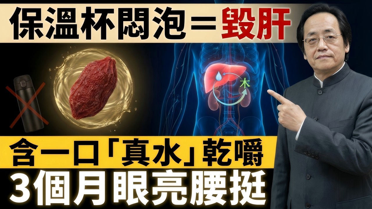 【保溫杯裡的物理質變】滾水悶枸杞竟是「肝腎負債」？揭秘被誤讀的《本草》真相：扔掉開水，僅需一個「人體自帶藥引」，重啟眼明腰挺的生命引擎！#中醫 #倪海廈 #經方派 #養生 #健康 #食療 #枸杞