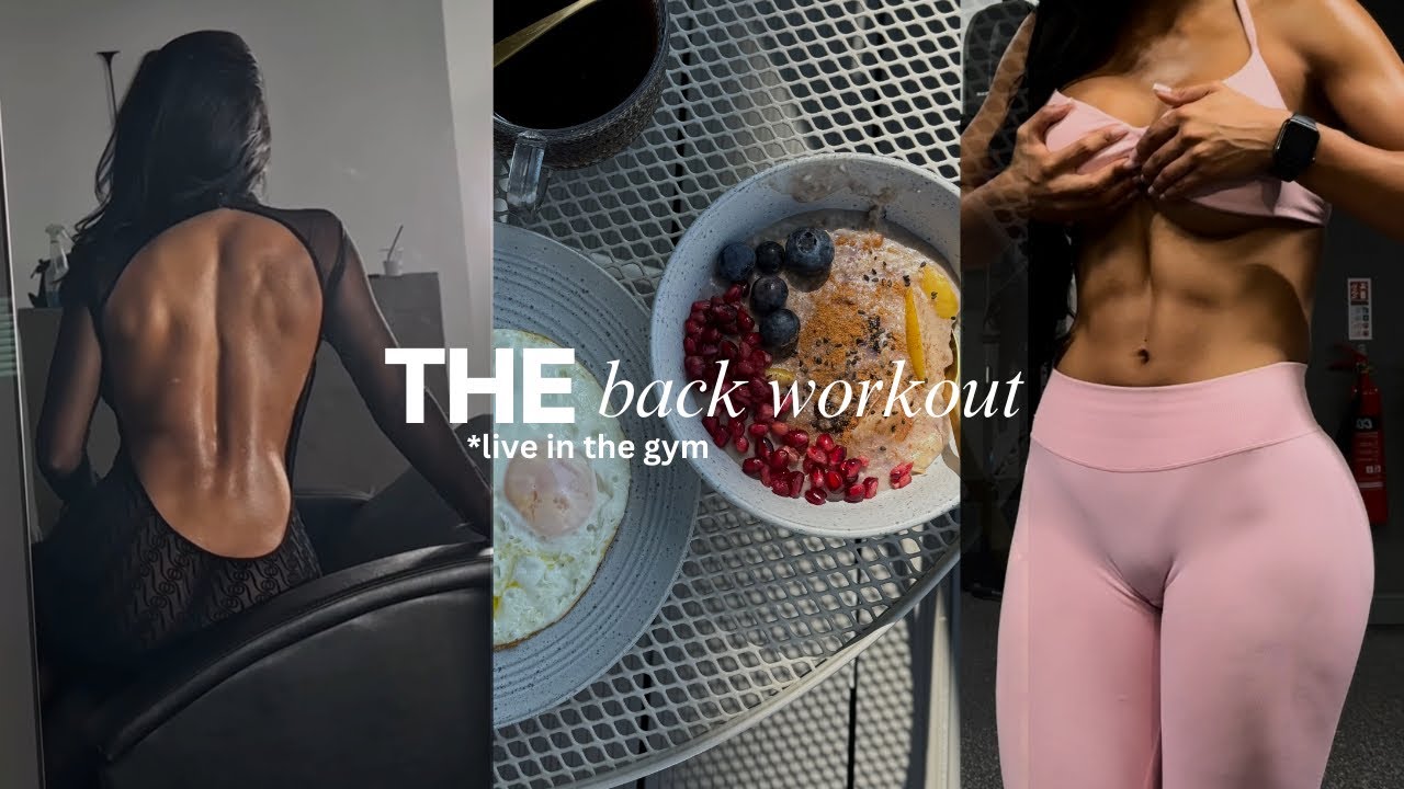 LIVE BACK&AB WORKOUT + HEALTHY BREAKFAST