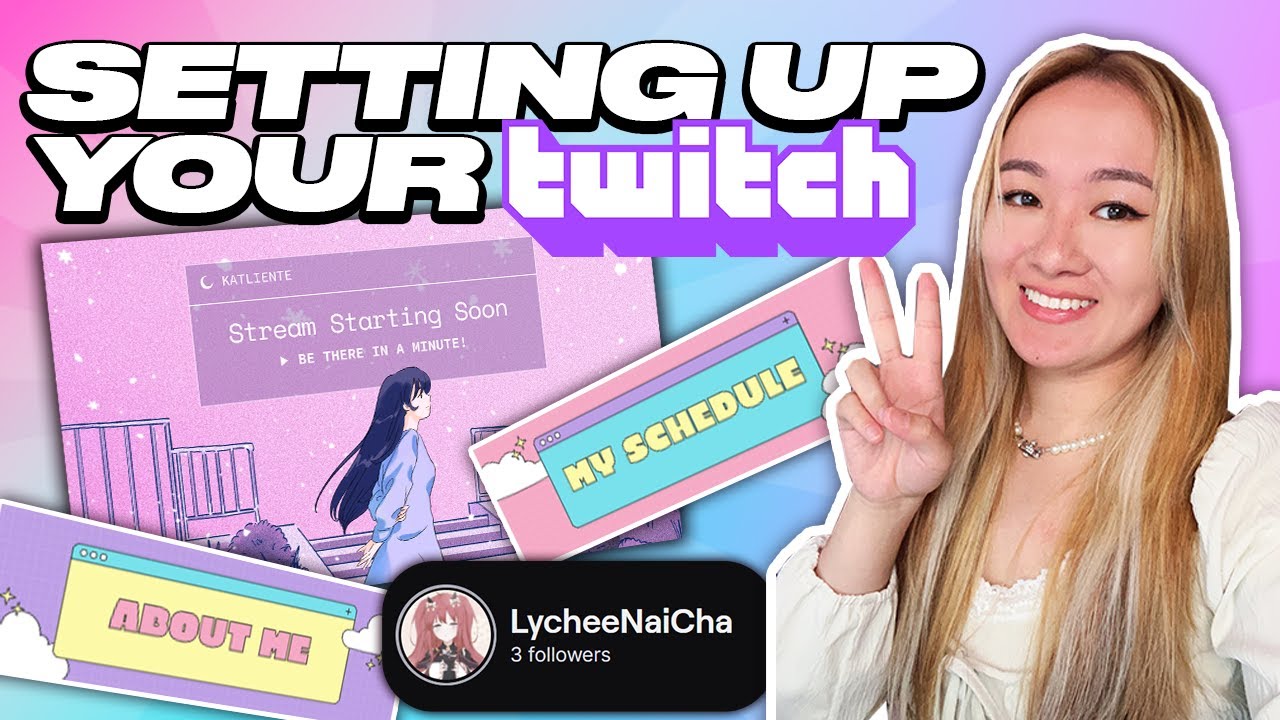 DECORATING A BRAND NEW TWITCH ACCOUNT from start to finish!