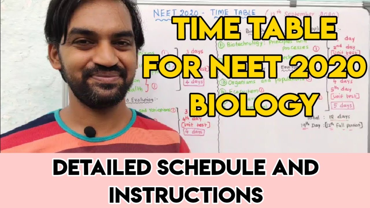 NEET 2020 TIME TABLE | Senthilnathan | Tamil