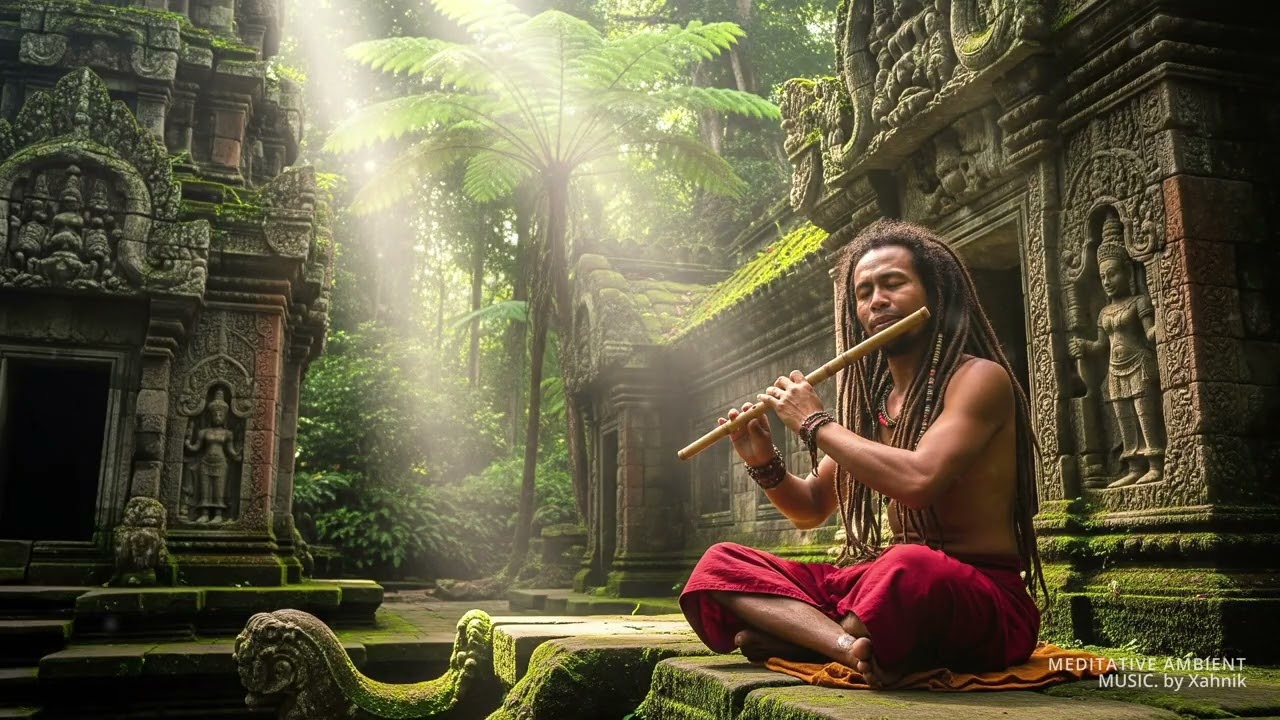 HEALING FLUTE tones for DEEP Meditation [Calm your MIND] ANCESTRAL TEMPLE