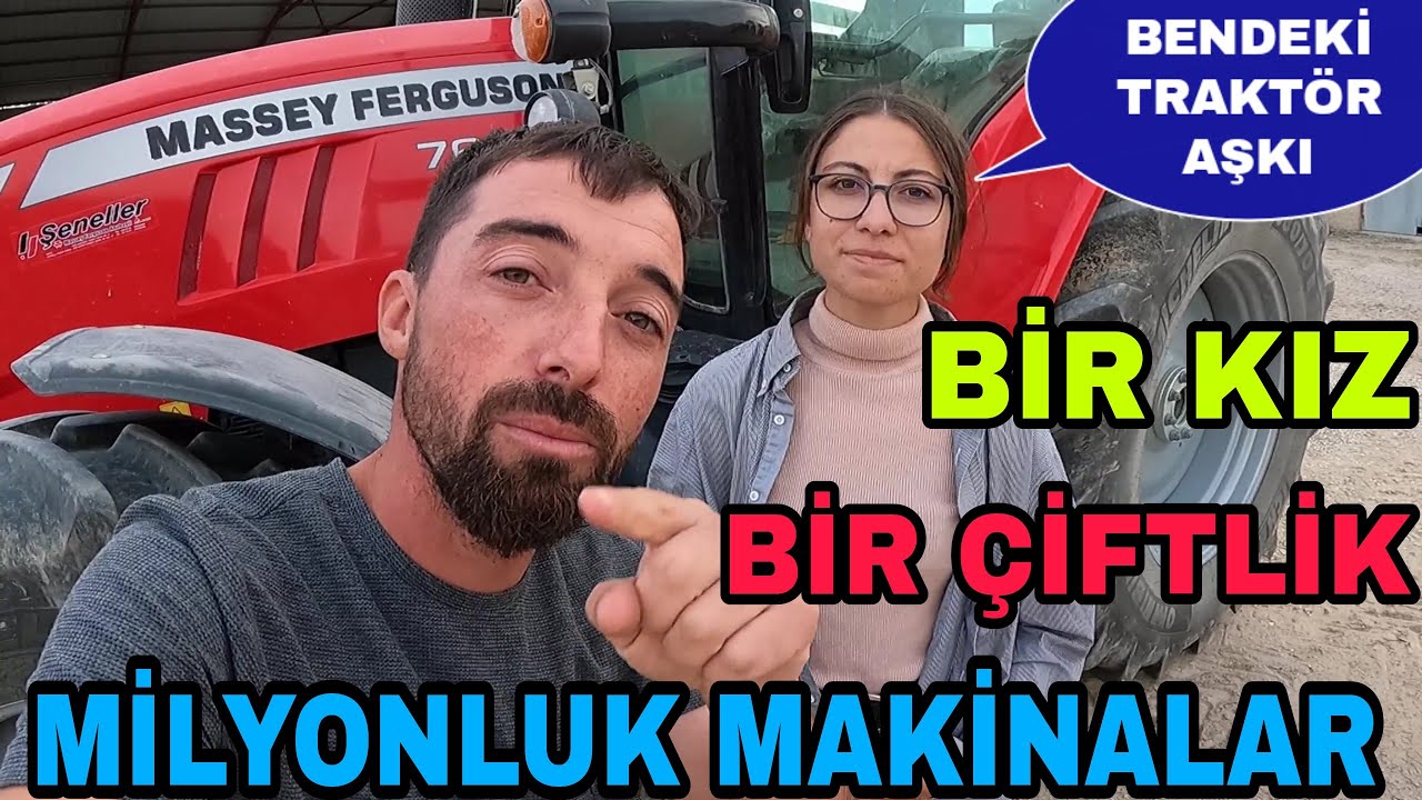 BU KIZ BÜTÜN MAKİNALARI KULLANIYOR!!TRAKTÖR AŞKI!! HIZINA YETİŞEMEDİK KABAK HASADI