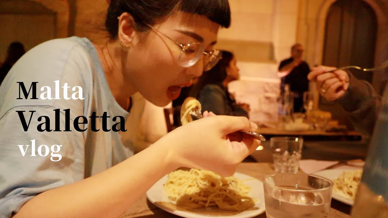 Malta vlog ep2🇲🇹/坐船去馬爾他首都瓦萊塔Valletta、與日本室友一起出來玩、吃pasta和松露pizza/Europe/Malta｜Hi there I'm Yen 黃晏