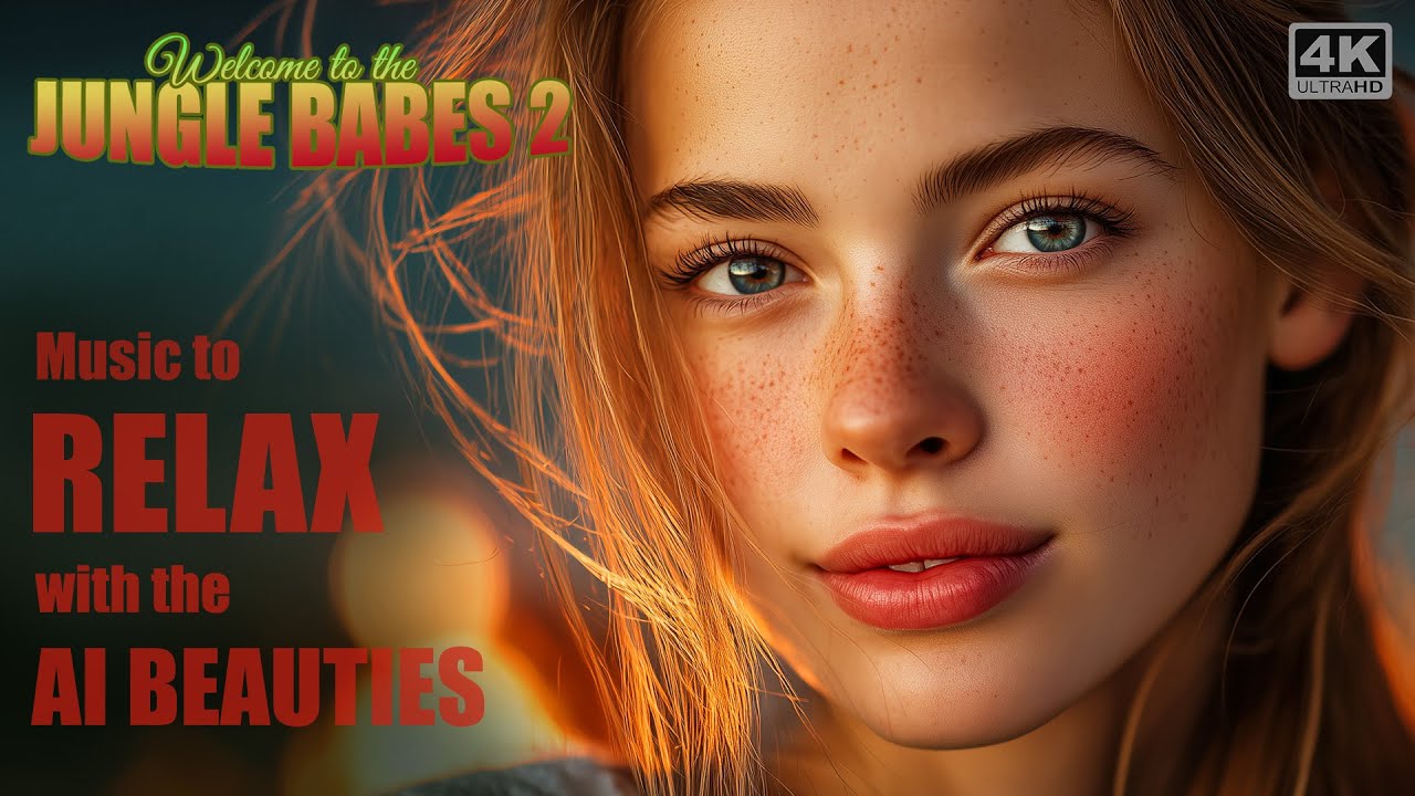 Shadows Between Us  – Jungle Babes 2 | Ai Beauty in Slow Motion and Relaxation 4K